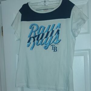 Tampa Bay Rays Women's Shirt - White and Blue